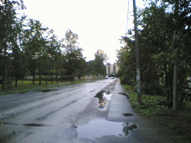 Привокзальная улица в посёлке Токсово